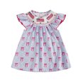 thumbnail image 4 of Gubotare Little Girls Summer Dresses Girls'Short Sleeve Everyday Dresses,Plain Sundress Size 2-3T (Light Purple,2-3 Years), 4 of 4