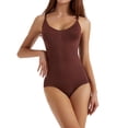 thumbnail image 1 of Prenda moldeadora de cuerpo con tirantes unidos que levanta caderas y adelgaza el abdomen, corsé de cintura de plástico de talla grande para mujer con escote triangular y abertura en la parte, 1 of 6