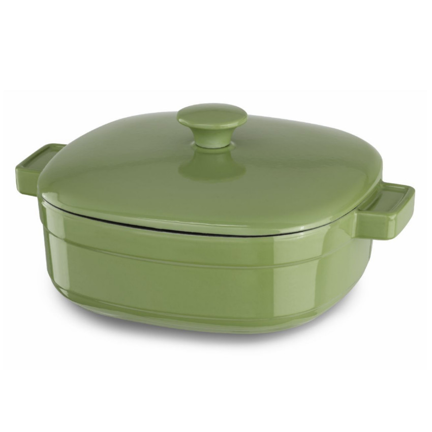 KitchenAid KCLI40CRKI Streamline Kiwi Cast Iron 4Quart Casserole Dish