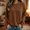 Brown, variant on Gamivast Crewneck Sweatshirt for Women Oversized Soft Long Sleeve Pullover Top with Front Patch Pocket Relaxed Fit Casual Lounge Daily Wear Streetwear Sweatshirt for Fall Winter White S
