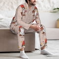 thumbnail image 6 of KLL Christmas Gnome star Sleepwear Mens Flannel Pajamas,Long Cotton Pj Set, 6 of 7