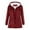 Red, variant on Women's Winter Warm Sherpa Lined Suede Leather Longline Coat with Horn Buttons,Oversized Sherpa Outerwear Overcoat for Women