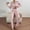Pink, variant on BRGZLK Womens Cute Long Sleeve Pajama Set Casual Floral Print Ribbed Top and Pants Sleepwear 2 Piece Pjs