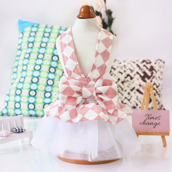 EGNMCR Pet Dresses Pet Summer Dress Princess Peng Peng Skirt Dog Skirt Spring Summer Pet Dog Dress strap skirt