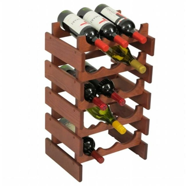 Wooden Mallet WR35MH 15 Bottle Dakota Wine Rack