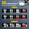 thumbnail image 4 of Rechargeable Headlamp, High Lumen 5 LED Head Lamp with Red White Light,IPX4 Waterproof Headlight,8 Mode Head Flashlight for Outdoor Running Hunting Fishing Hiking Camping Gear-2Pack, 4 of 7