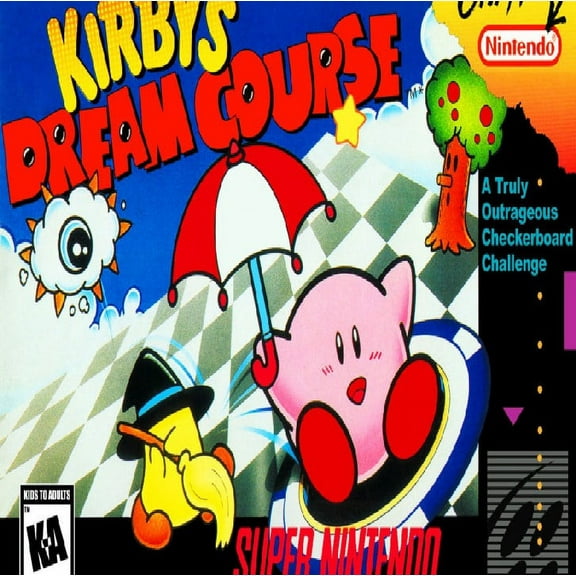 Restored Kirby's Dream Course (Super Nintendo, 1995) SNES Battle Game (Refurbished)