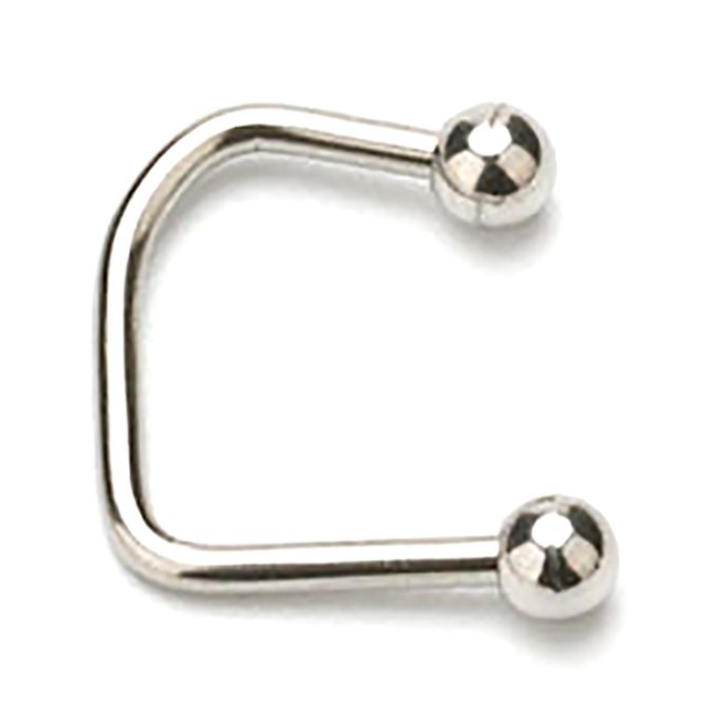 Nose Ring U Shaped Solid Color Stainless Steel Nose Septum Ring Nose Jewelry