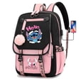 thumbnail image 2 of Disney Stitch Boys Girls Kids School Book Bags Women USB Bagpack Teenagers Canvas Laptop Travel Student Backpack qiuyongming unisex, 2 of 2