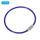 thumbnail image 3 of Cable de Llave de Alambre de 6 Pulgadas, Anillo de Llave de Acero Inoxidable, Azul Zafiro, Paquete de 4, 3 of 6