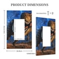 thumbnail image 3 of Balery Starry Night Charging Dinosaur for Duplex Wall Plates Kit, Electrical Outlet Covers, Standard Size 1-Gang 5.0" x3.0", Electric Receptacle Plug Covers-Style U, 3 of 6
