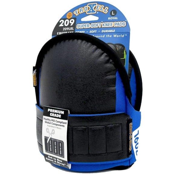 TROXELL USA - SuperSoft Royal Blue Kneepads (Large Size/Bagged in Pairs)