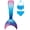 Blue Pink, variant on Mermaid Tail for Girls 3Pcs Kids Mermaid Swimwear Costume Bathing Suit Cute Ruffle Tankini 3-13T