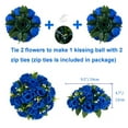 thumbnail image 5 of Flower Ball Centerpieces for Table 10 Pack Royal Blue Roses Artificial Floral Arrangement for Wedding Party Decor, 5 of 10
