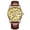 No. 5 gold plate with golden-brown belt, variant on Men's watch, fully automatic mechanical watch, business fashion, personalized men's watch, fully transparent men's watch, skeleton watch, men's wristwatch