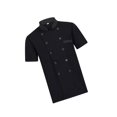thumbnail image 1 of Unisex Chef Coat Jacket Catering Kitchen Short Sleeve Chef Clothes For Kitchen Chef Wear L Black, 1 of 9