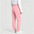 thumbnail image 6 of Dagugfen Womens Scrub Pants Elastic Waist Breathable Straight Leg Full Length Pants Workwear Uniform Pants with Pockets, 6 of 7