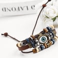 thumbnail image 4 of 4-6Pcs Bohemian Beaded Bracelets Leather Bangle for Women Multilayer Stackable Bracelet Set Multicolor Jewelry D, 4 of 8