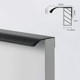 thumbnail image 2 of Black Kitchen Cabinet Door Handles Cupboard Drawer Concealed Finger Edge Pull, 2 of 7