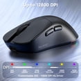 thumbnail image 4 of AJAZZ NJ08 Wireless Gaming Mouse 70g Lightweight, 12800 DPI, RGB Strip, 3-Mode Connection 2.4GHz/BT/Wired, 1000Hz Polling Rate, Ergonomic Right-Handed Design for PC, Mac, Windows, Laptop, 4 of 9