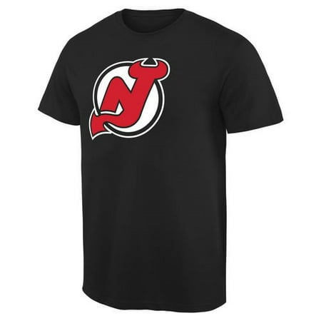 New Jersey Devils Fan Big Logo T-Shirt - Black