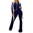thumbnail image 1 of Puntoco Fashion Conjunto de sudadera + pantalón informal de manga larga con cuello redondo y bolsillo para mujer Puntoco Puntoco-6085, 1 of 5