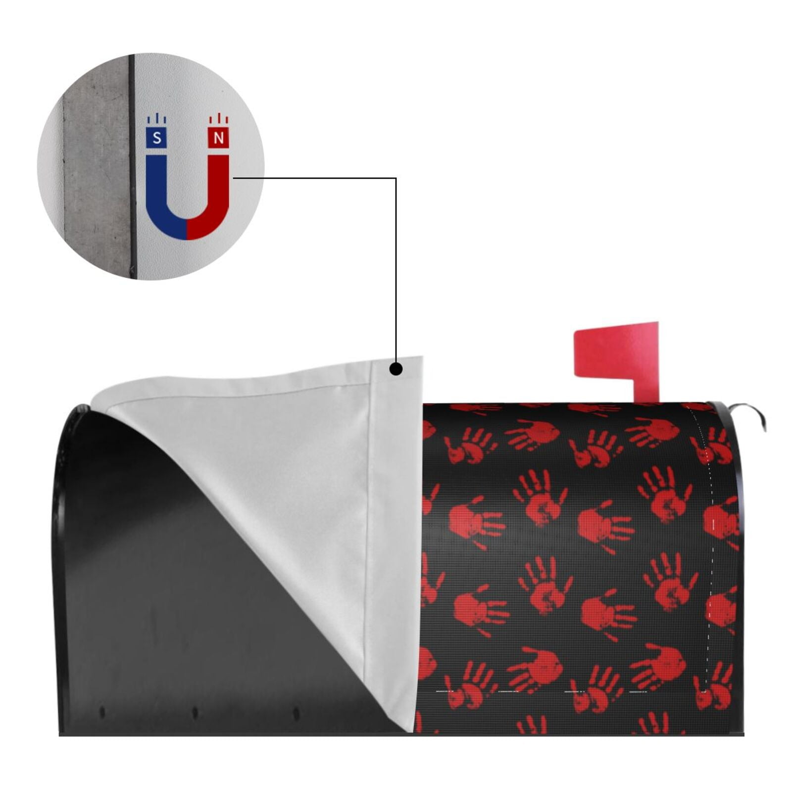 Kdxio Magnetic Mailbox Cover 21x18 in Mailbox Cover Outdoor Decoration Holiday Mailbox Covers for Home Garden Yard-21x18 in