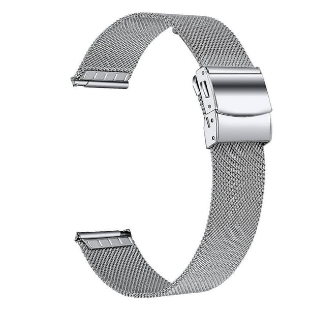 J5O For Garmin Forerunner 255S 255S Music Milanese Mesh Wrist Band l2u 18mm Stainless Steel Watch St