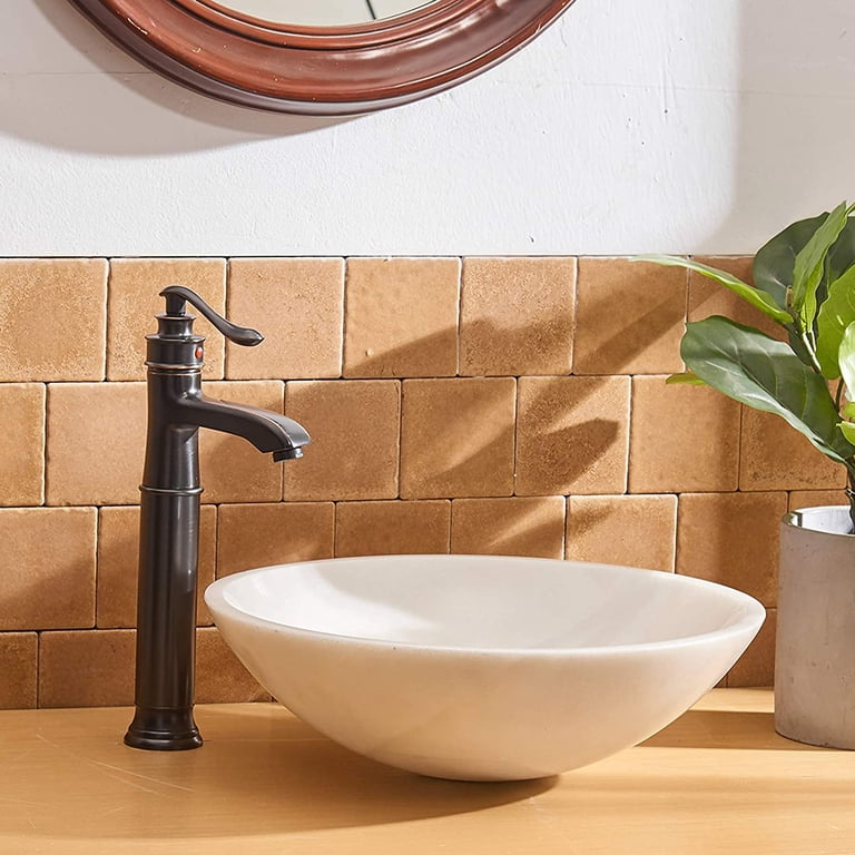 Solid Brass Sink Overflow Cap – Round Hole Cover For Bathroom Basins, Oil Rubbed Bronze Finish, Fits 22-25mm Openings