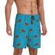 thumbnail image 2 of Balery Sea Turtle Pantalones cortos de pijama de punto de algodón para hombre con cinturilla y bolsillos-Medium, 2 of 6