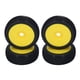 thumbnail image 4 of 4 Uds neumáticos de goma RC agarre fuerte alta resistencia a la abrasión ruedas flexibles de 17mm para Redcat amarillo YUNYI BRAND Deportes, 4 of 8