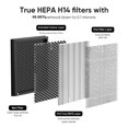 thumbnail image 2 of JOWSET Air Purifier Replacement Filter, , H14 HEPA Filter, 2 Pack, 2 of 5