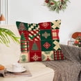 thumbnail image 6 of Dmlowu Christmas Pillow Covers for Couch, Thickened Christmas Pillow Covers 18x18, Comfortable Christmas Throw Pillows Covers for Holiday Party Christmas Decorations, 6 of 8