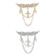 thumbnail image 1 of 2 Piezas de Broches Clásicos para Hombre, Broches con Borlas Y Alas de Ángel de Cristal Salvador  Broches de moda para mujer, 1 of 9