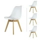 thumbnail image 2 of Set Comedor Oslo Melamina 120 Nogal 4 Sillas Frankfurt Blanco Mundo In Minimalista, 2 of 5