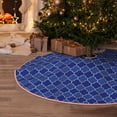 thumbnail image 5 of Sikiie Blue Lantern Shapes Nativity Christmas Tree Skirt, Jesus Christian Winter Holiday Tree Mat Decoration(30-48IN)30", 5 of 6