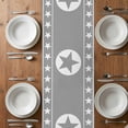 thumbnail image 6 of Western Star Ethnic Table Runner - 108 Inch Long, Kitchen Dining Table Runner Dresser Scarves, Grey Texas Ethnic Stars Tribal Art Farmhouse Decor for Coffee Tables Wedding Party Banquet, 6 of 8