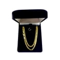 thumbnail image 4 of 14k Yellow Gold Gourmette Chain Necklace, 3.0mm, 30", 4 of 5