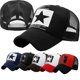 thumbnail image 2 of Gorra de béisbol con estampado de estrellas para hombre y mujer, gorro de algodón con malla, Snapback, estilo Hip-Hop, unisex, 10 colores Fivean unisex, 2 of 2