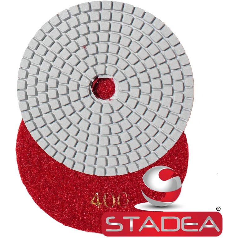 Stadea Diamond Hand Polishing Pad – Grit 3000, For Granite, Marble, Glass, Concrete – Scratch Removal & Stone Restoration (1 Piece)