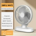 thumbnail image 4 of Outoloxit 3-in-1 USB Desk Fan with Oscillating Head, Silent Operation, Rechargeable Battery, 3 Speed Settings for Office and Home Use, 4 of 7