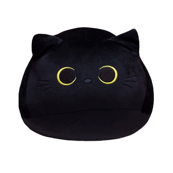 CYFW Black Cat Plush Toy,Weighted Stuffed Animal Pillow,30cm,Style1
