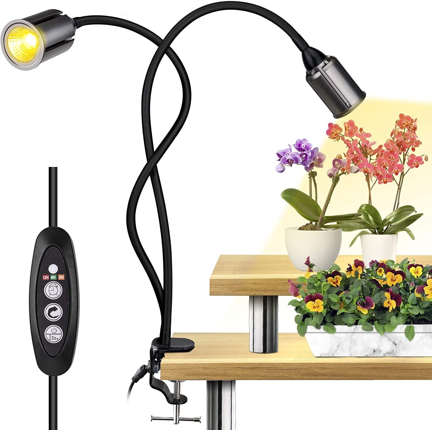 4× 3W-1000W Reflector LED Grow Light Lamp Full Spectrum Veg Flower Pflanzenlampe 
