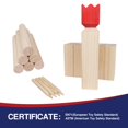 thumbnail image 4 of Set de juegos Kubb Yard GOTHINK de madera de pino con bolsa de transporte, 4 of 7