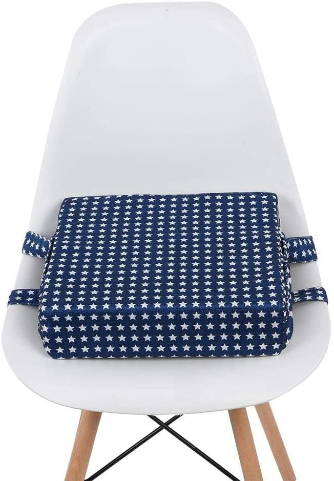 Kids Toddler Increased High Chair Seat Pad Safe Booster Dining Cushion Blue 