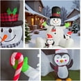 thumbnail image 4 of 7 FT Inflatable Christma Decorations, Inflatable Snowman with Penguins, Christmas Blow Ups Yard Decorations with Colorful LED Lights, Christmas Inflatables for Garden Lawn Xmas Holiday, 4 of 6