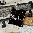 thumbnail image 2 of Sm:)e Black Skeleton Halloween Pillow Covers 18x18 Inch Set of 2, Cushion Covers for Sofa Home Decor, 2 of 6