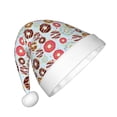 thumbnail image 2 of Balery Colorful Donuts Pattern Santa Hat Christmas Hat Funny Christmas Hat Christmas Knitted Beanie Hat For Kids, 2 of 6