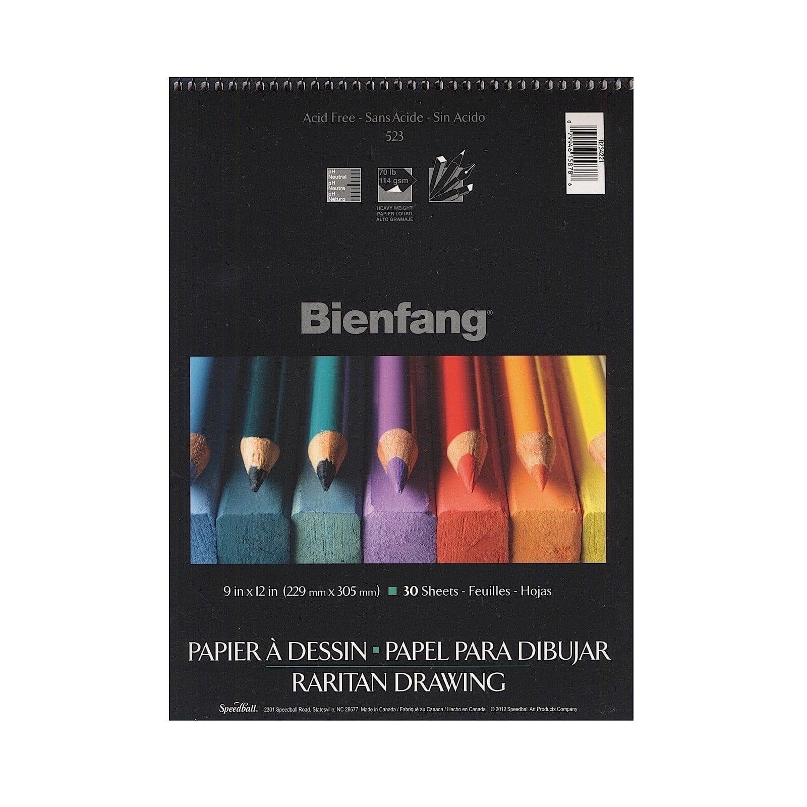 Bienfang Raritan Heavyweight Drawing Pads, 18" x 24", 30 Sheets, Pack Of 2