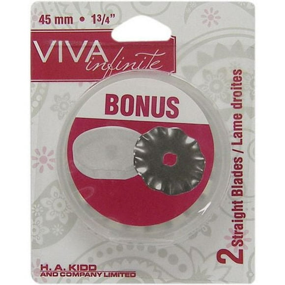 Lames de rechange Viva Infinite de 45 mm 2 lames droites